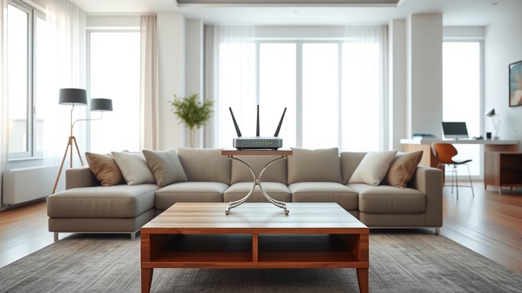 central elevated unobstructed placement