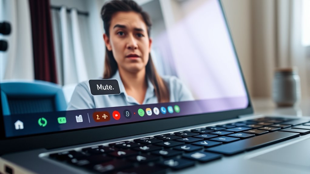 check mute before speaking