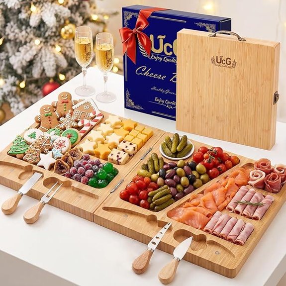 Charcuterie Cheese Board Gift Set with Knife