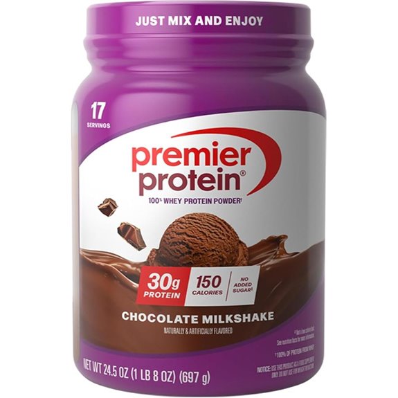 Premier Protein Powder Chocolate Milkshake 24.5oz