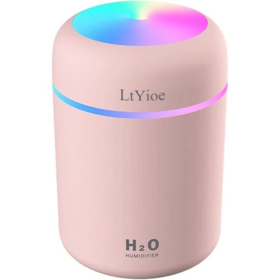 Colorful Mini USB Desktop Humidifier with Auto Shut-Off
