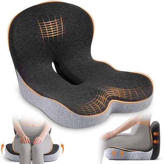 Ergonomic Memory Foam Office Chair Cushion