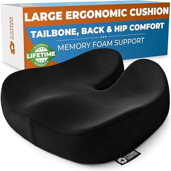 5 Stars United Memory Foam Seat Cushion