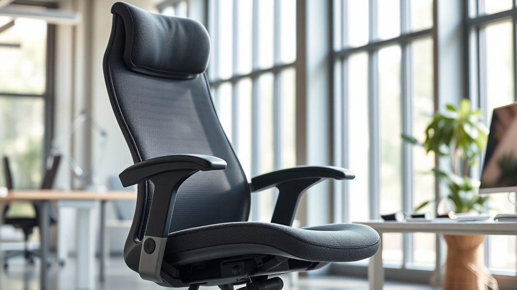 comfortable wide hip office chair