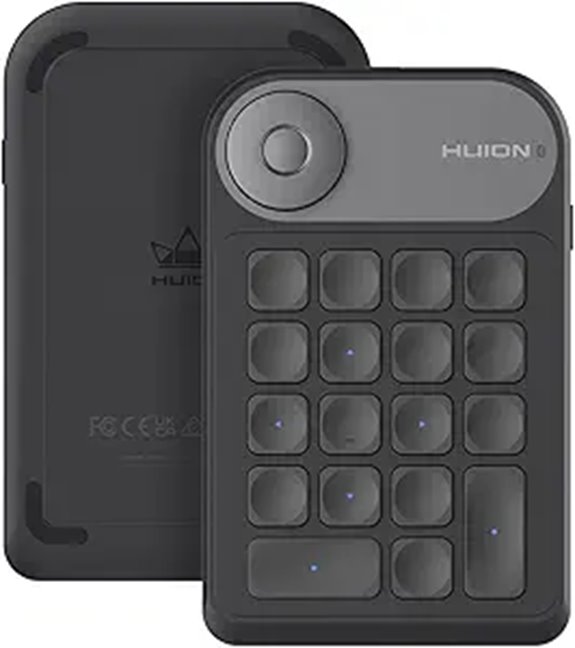 HUION Keydial Mini Bluetooth Shortcut Keyboard
