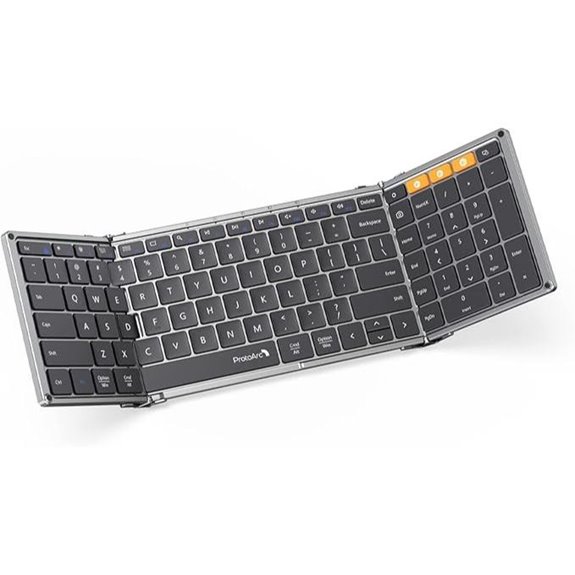 ProtoArc Foldable Bluetooth Keyboard with Numeric Keypad