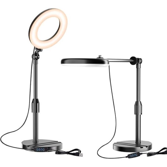 Portable Travel Ring Light with Phone Holder
