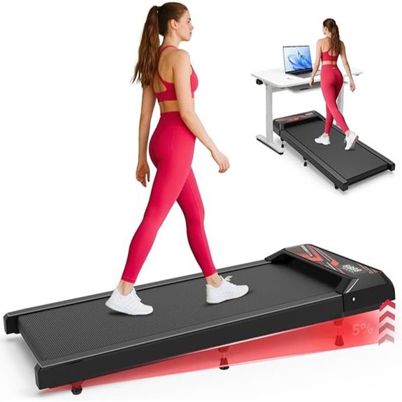 2.5HP Under Desk Treadmill with Remote and LED