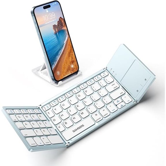 Samsers Foldable Bluetooth Keyboard with Touchpad