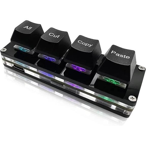 Mini 4-Key Macro Pad RGB Mechanical Keyboard