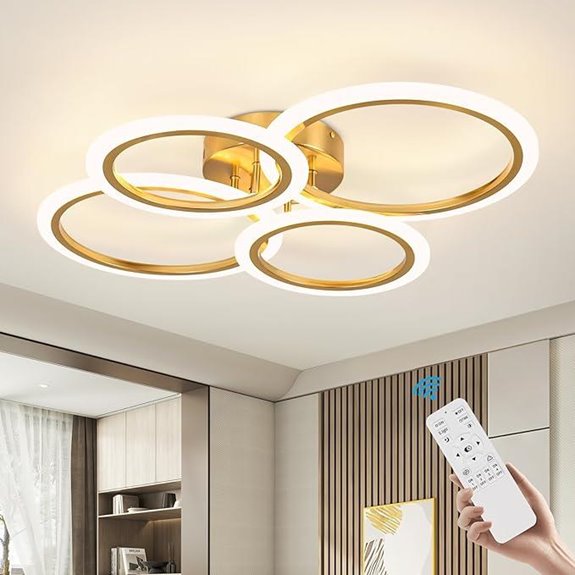 Modern LED Ceiling Light with Remote Control