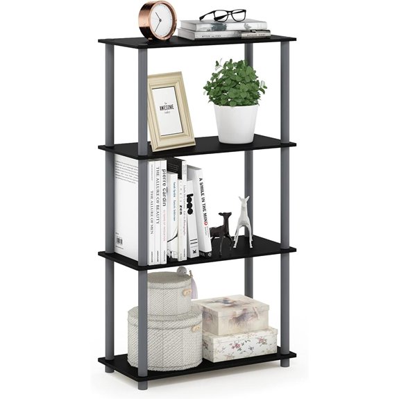 Furinno 4-Tier Corner Storage Shelves