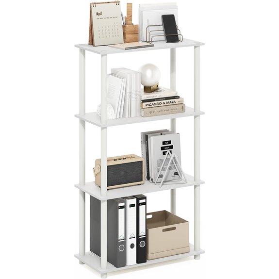 Furinno 4-Tier Toolless Corner Storage Shelves
