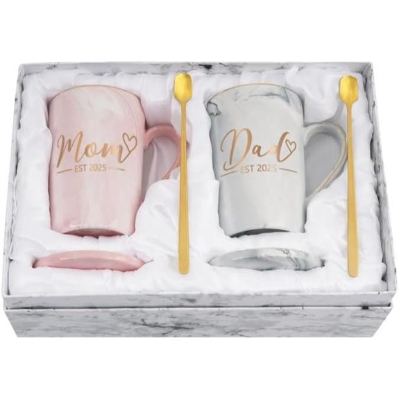 Cabtnca Couples New Parents Gift Mugs (14 oz)