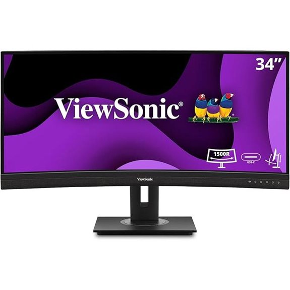 ViewSonic 34 Curved Monitor with USB-C & Ethernet