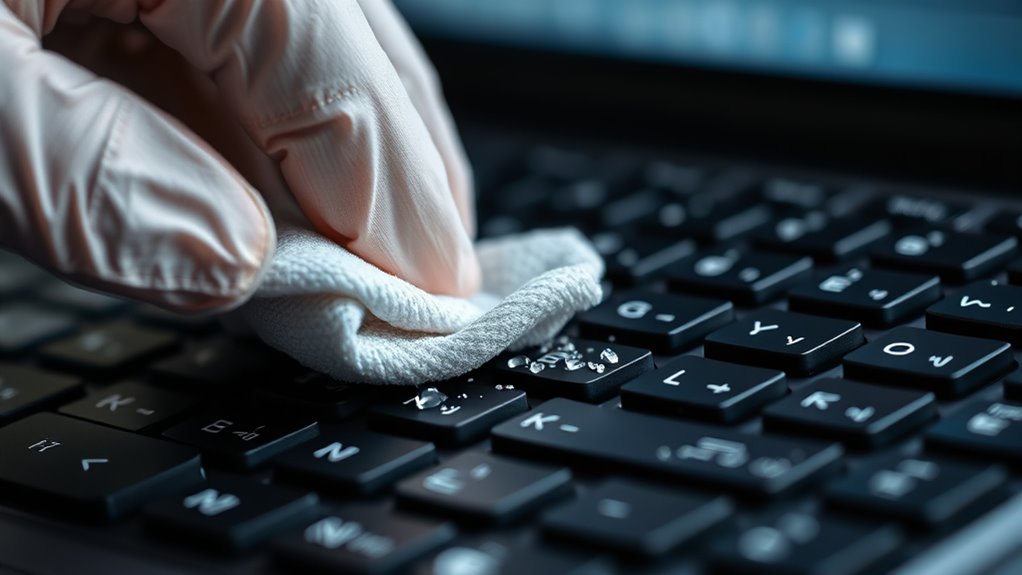 damp cloth cleaning technique