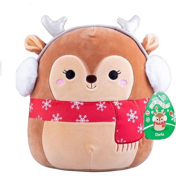 Squishmallows Darla Christmas Deer Plush Toy