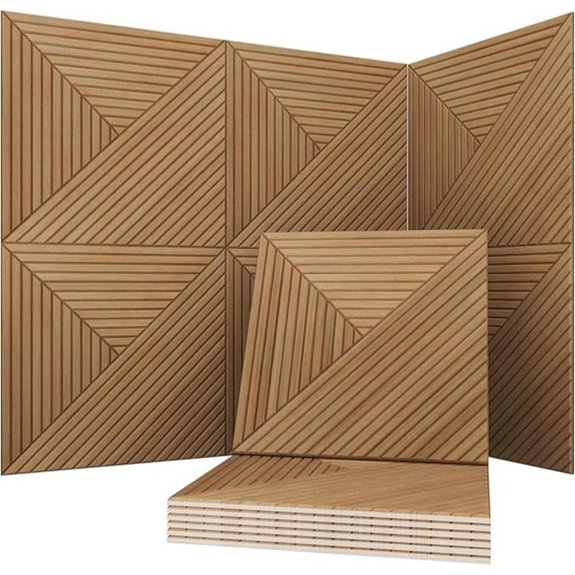 Acoustical Wall Panels 6-Piece Decorative Sound Absorbing Art