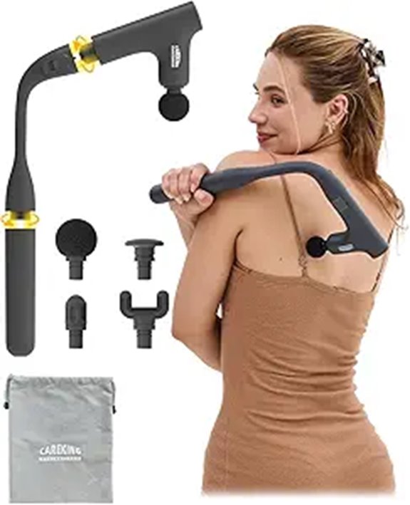3-in-1 Deep Tissue Massage Gun with Extended Handle