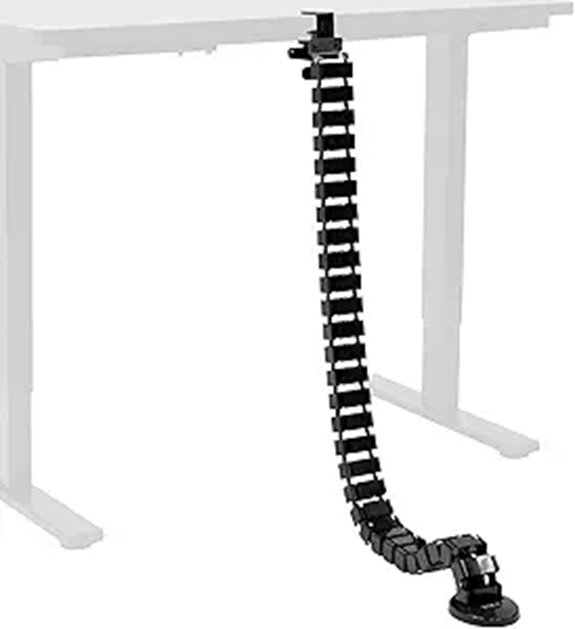 VIVO Clamp-on Cable Management Kit for Desks