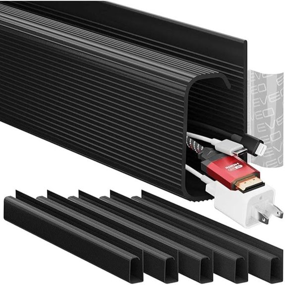 EVEO Under Desk Cable Management Kit (6 Units)