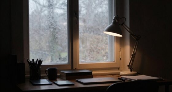 desk lighting during winter