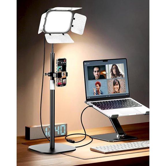 EMART Desk Ring Light for Video Calls and Streaming