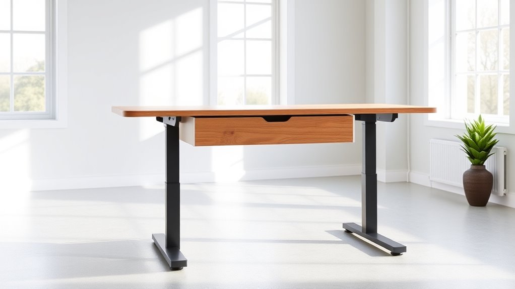 desk size and features