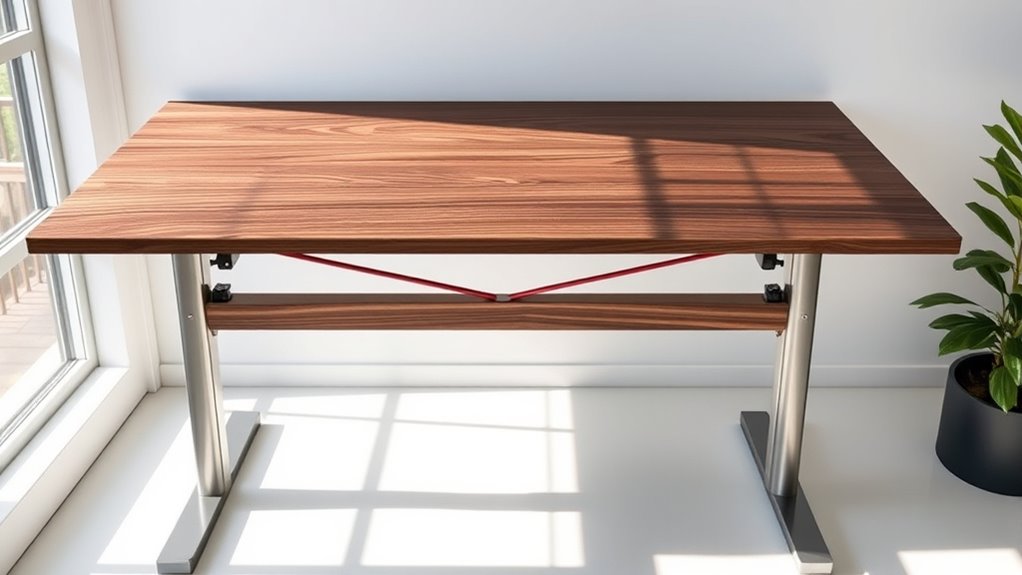 desk stability and support