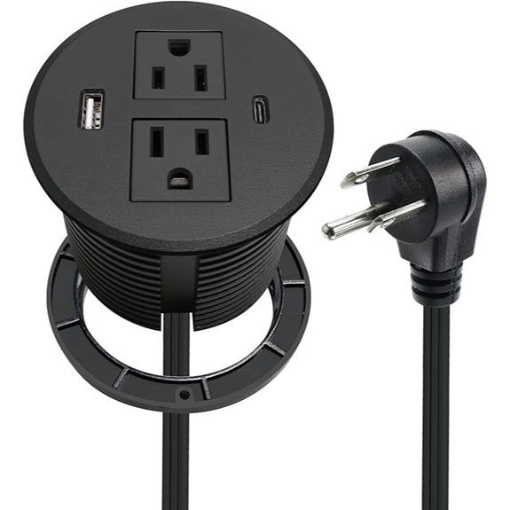 Desk Power Grommet USB-C 30W Fast Charge Extension