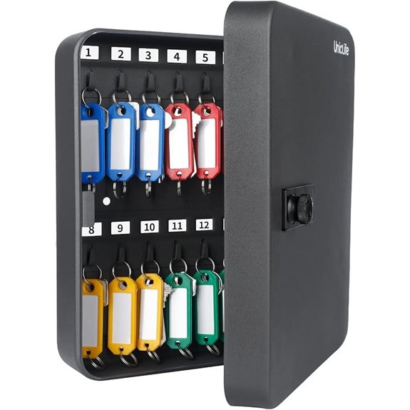 Uniclife 28-Position Digital Key Cabinet with Labels