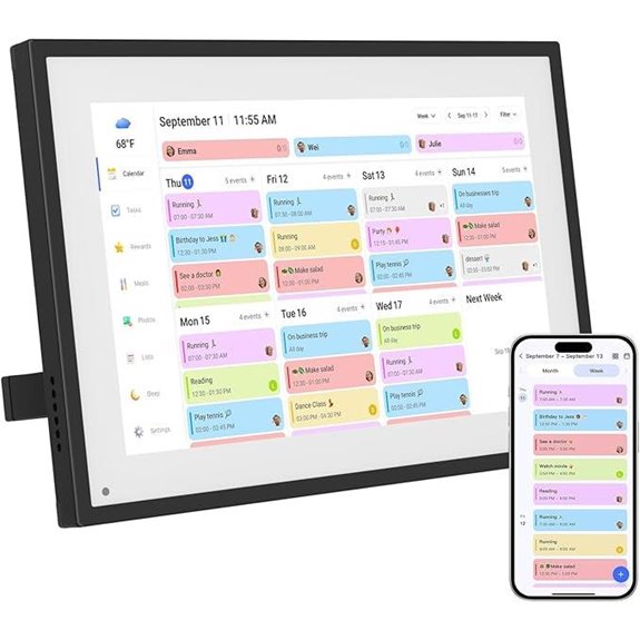 10.1 Inch Digital Calendar & Photo Frame with Touchscreen