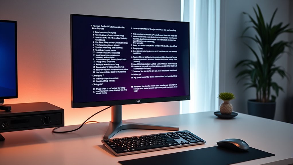 display clarity and features