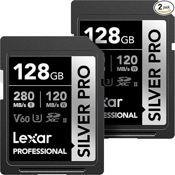 Lexar 128GB UHS-II SDXC Card (2-Pack)