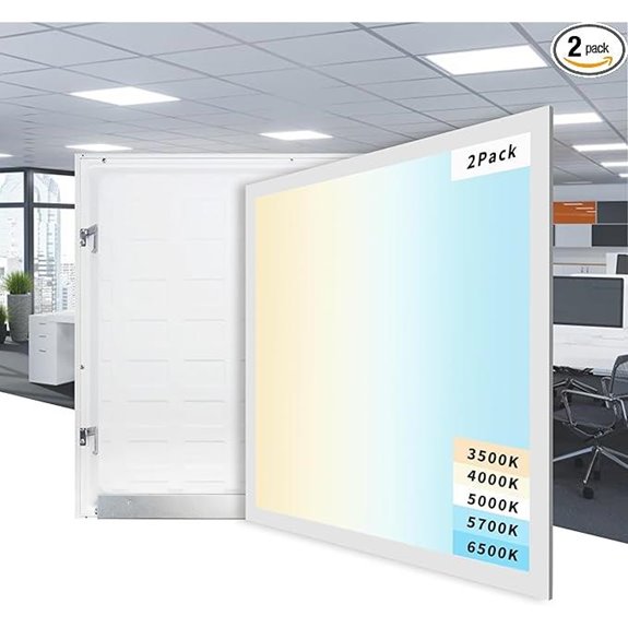 2 Pack 40W Dimmable LED Recessed Ceiling Lights