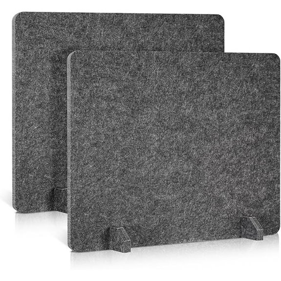 2 Pack Acoustic Desk Dividers for Office and Home