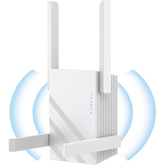WiFi Extender Signal Booster Dual Band 1200Mbps