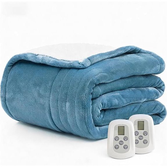 dual control heated king blanket