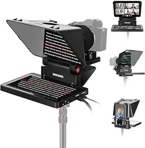 NEEWER 2-in-1 11-Inch Teleprompter for Streaming