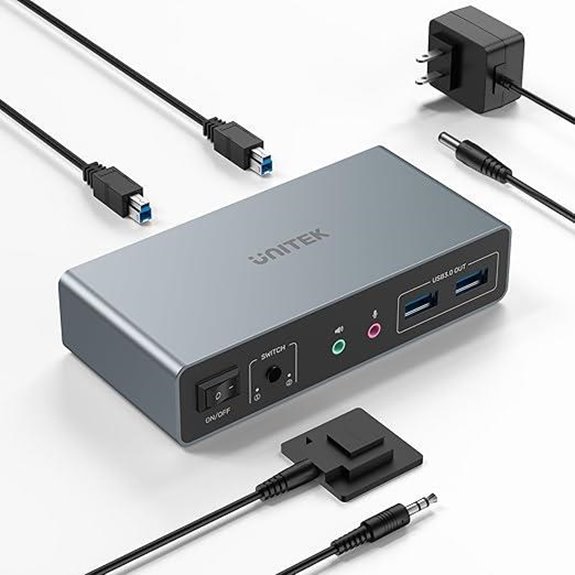 Unitek 2-Monitor KVM Switch with USB and HDMI