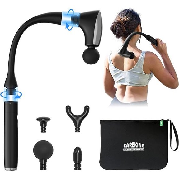 2-in-1 Deep Tissue Massage Gun with Extension Handle