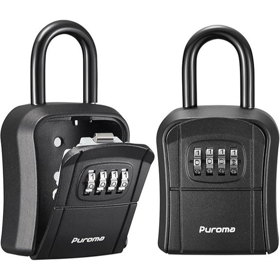Puroma 2-Pack Wall-Mounted Combination Key Lockboxes