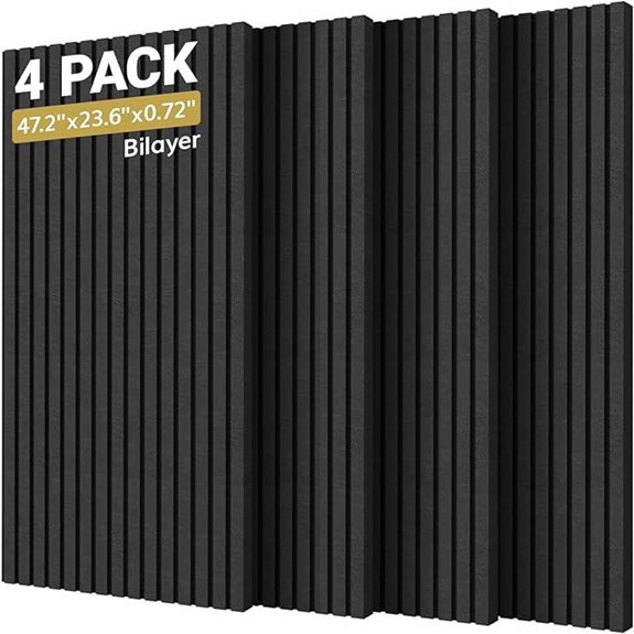 TONOR Dual-Layer Acoustic Wall Panels (4 Pack)
