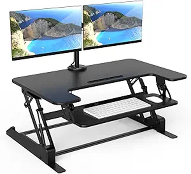 Mount-It! Dual Monitor Standing Desk Converter