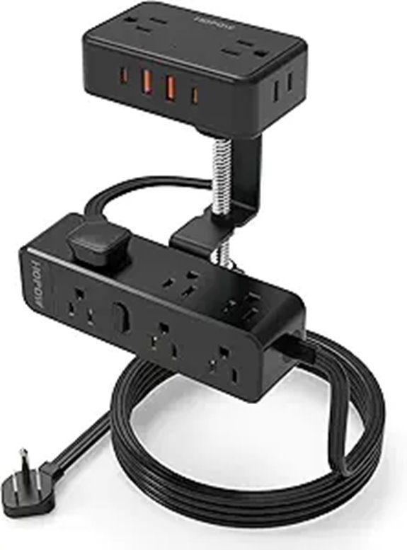 Dual Layer Power Strip with USB and Surge Protection