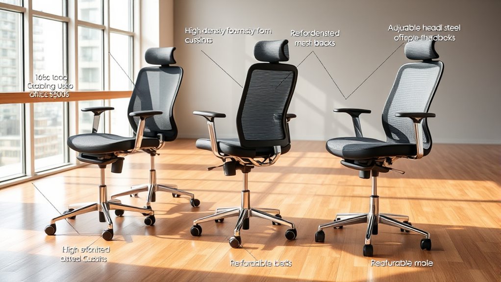 durable adjustable office chairs