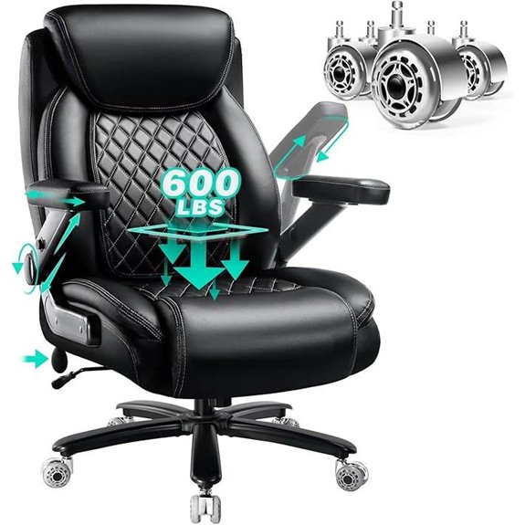 Heavy Duty Executive Office Chair with Lumbar Support