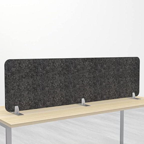 Eco-Friendly Acoustic Desk Divider with Tackboard