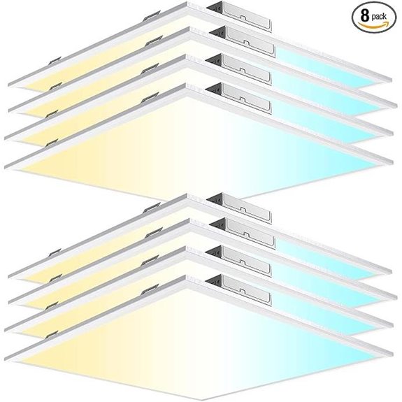 AIKVSXER 8-Pack 2x2 LED Drop Ceiling Lights