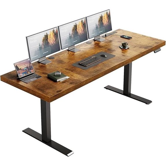 OffiGo Electric Standing Desk with Power Outlets